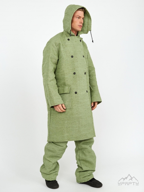 Плащ брезентовый двухбортный ВО (Хаки)