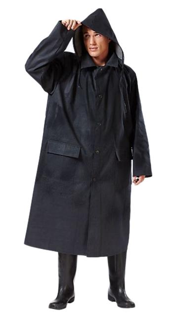 Плащ Однобортный ВО Черный